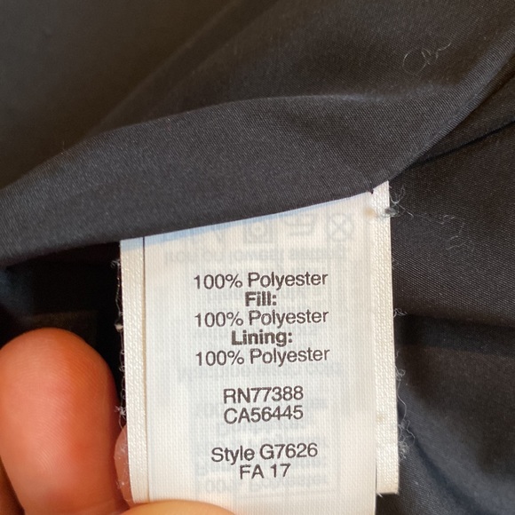 J Crew dark green/tan herringbone quilted vest w/black trim Sz S - Picture 10 of 14